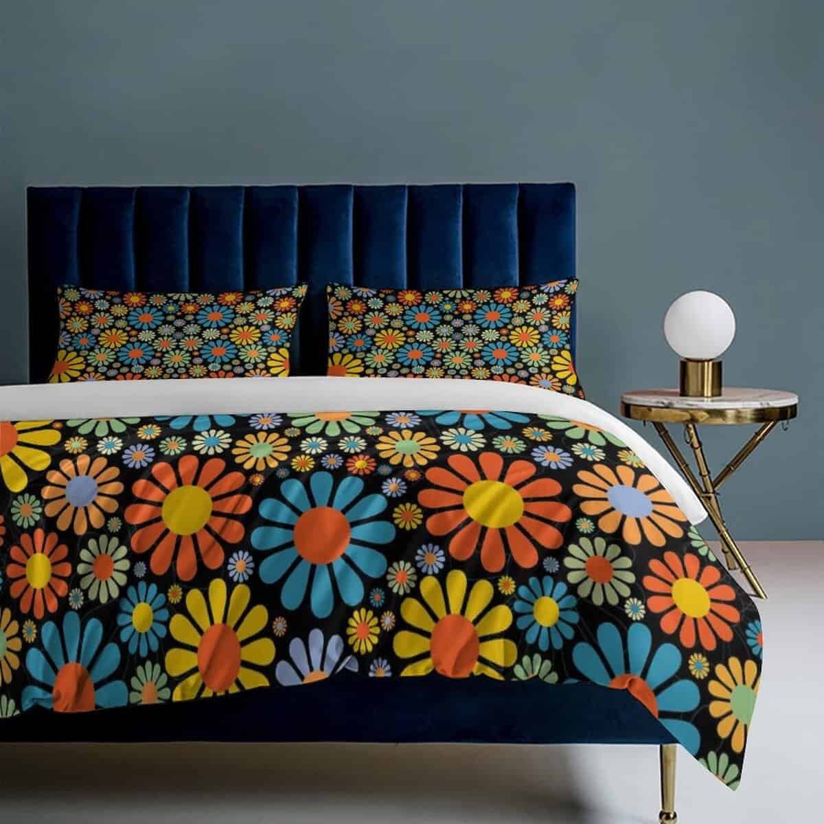 Juego de Ropa de Cama de Flores Margarita Juego de Funda - Imagen 9