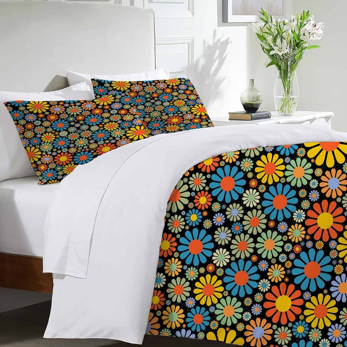 Juego de Ropa de Cama de Flores Margarita Juego de Funda - Imagen 5