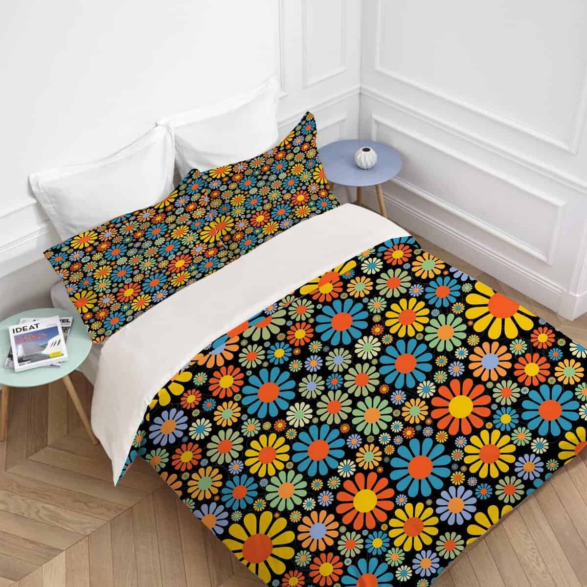 Juego de Ropa de Cama de Flores Margarita Juego de Funda - Imagen 3