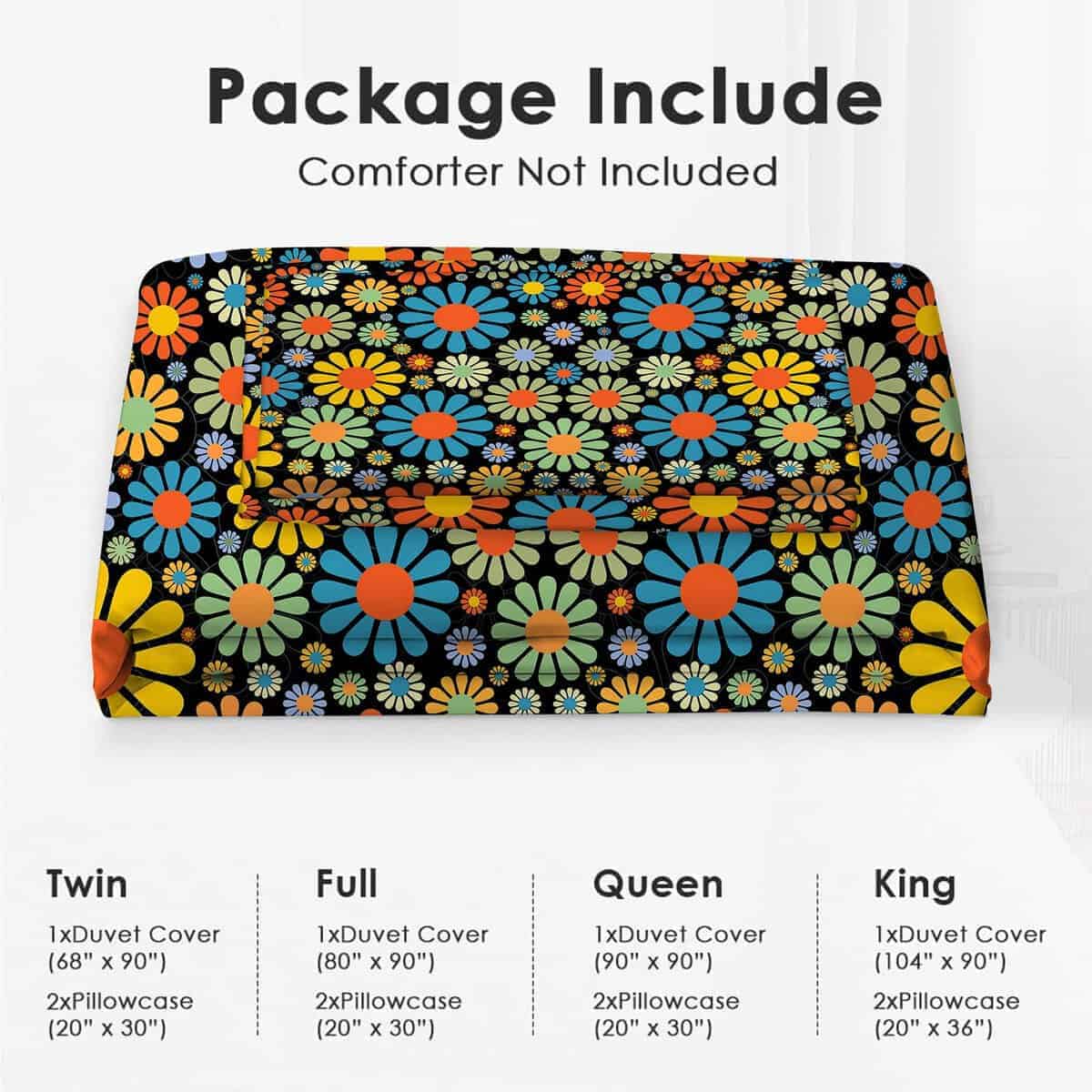 Juego de Ropa de Cama de Flores Margarita Juego de Funda - Imagen 7