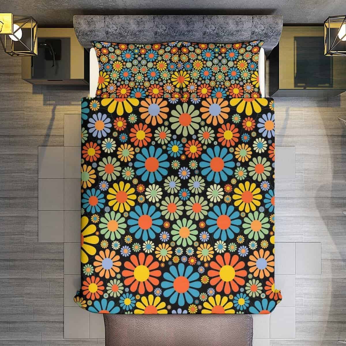 Juego de Ropa de Cama de Flores Margarita Juego de Funda - Imagen 8