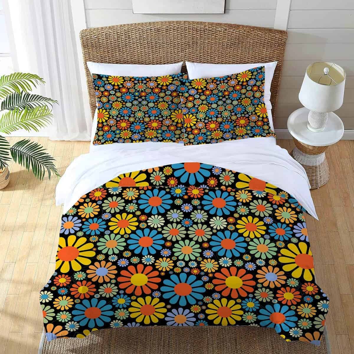 Juego de Ropa de Cama de Flores Margarita Juego de Funda - Imagen 4