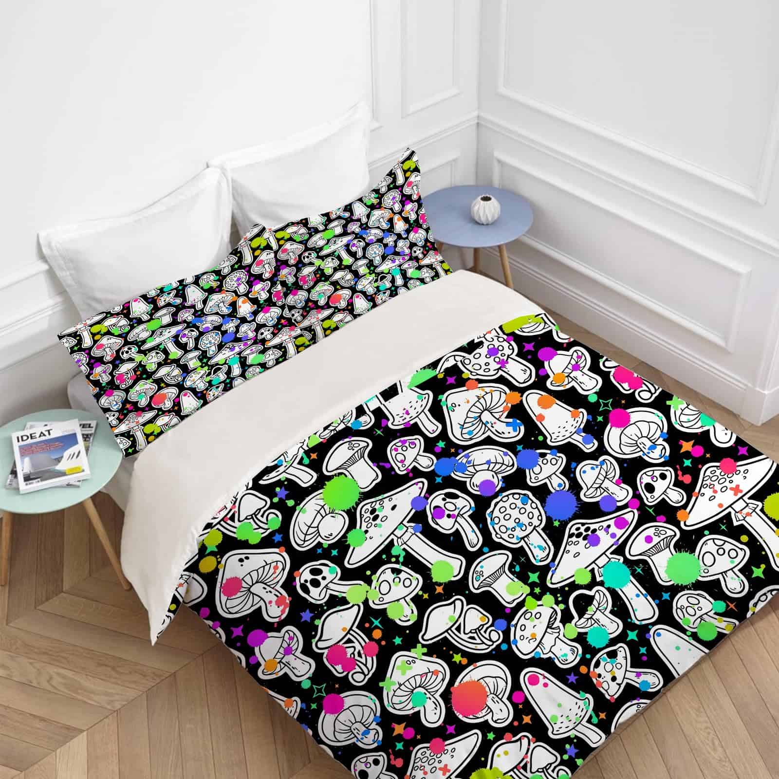 Juego de Ropa de Cama de Hongos Juego de Edredón de Hongos - Imagen 3