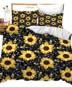 Set de Ropa de Cama de Girasol Set de Edredón de Girasol