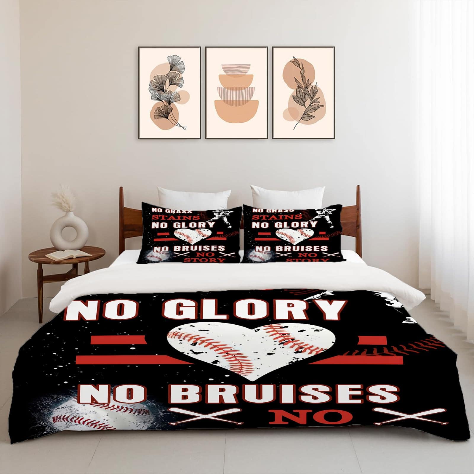 Juego de Ropa de Cama de Béisbol Wosabee Juego de Edredón - Imagen 6