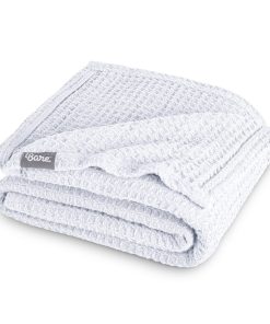 Manta de Algodón en Relieve Blanco Bare Home, Tamaño