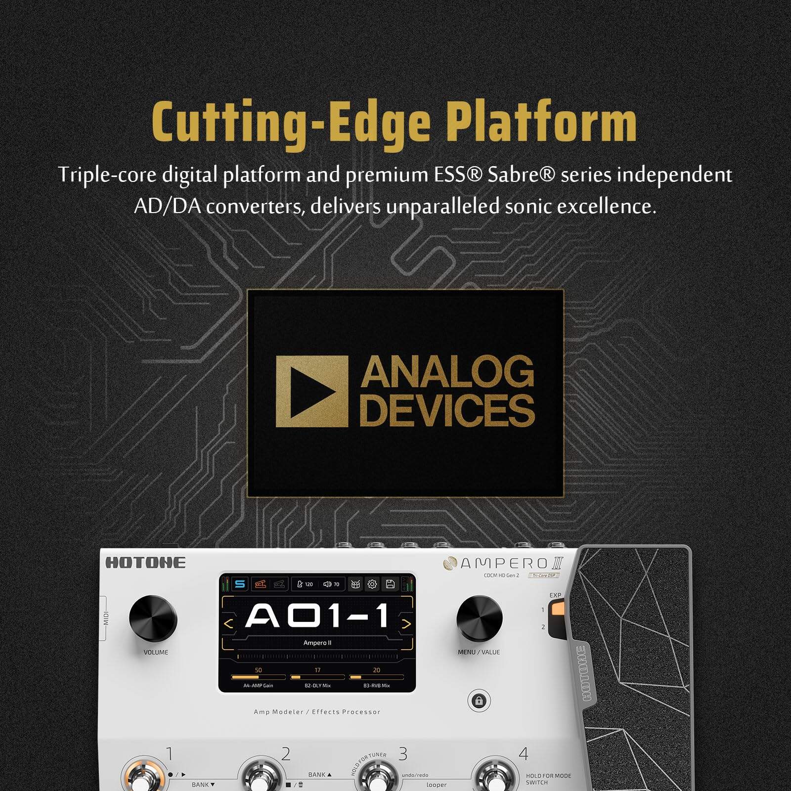 Pedal de Efectos Multi HOTONE con Cadenas de Efectos Duales - Imagen 5