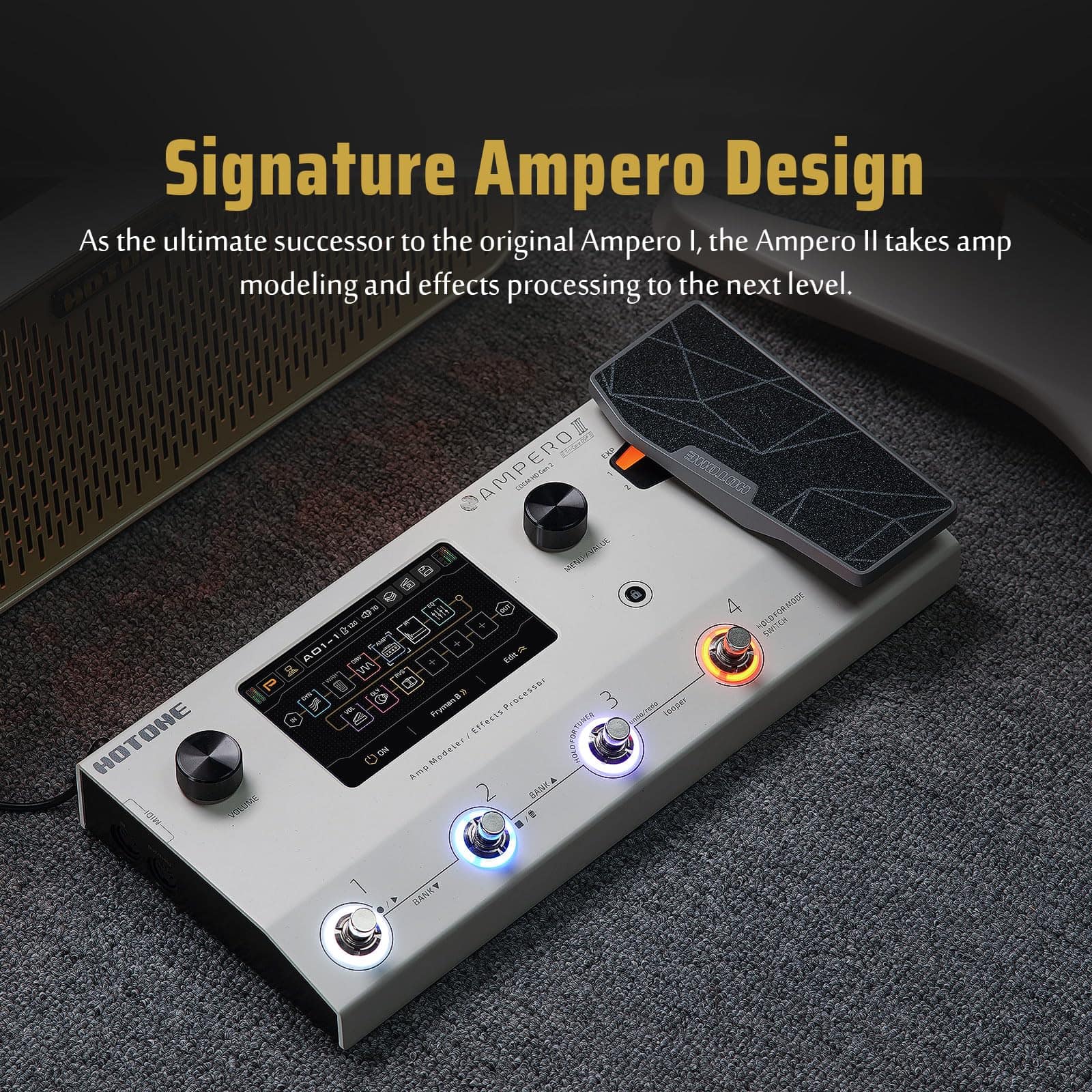 Pedal de Efectos Multi HOTONE con Cadenas de Efectos Duales - Imagen 3