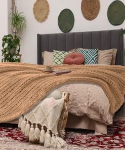 Manta de Lana de Avena de 30" x 40", Manta de Punto Grueso