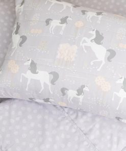 Juego de cama de unicornio de cuento de hadas para niñas