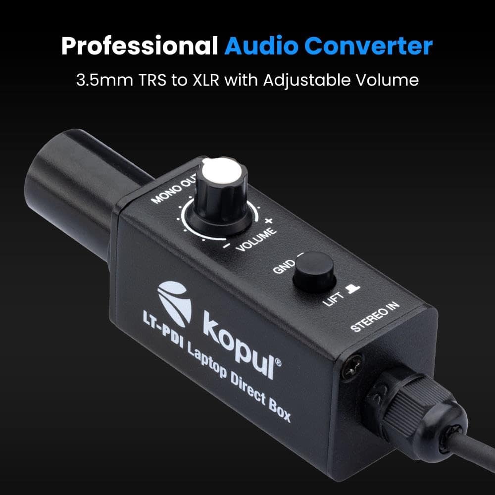 Kopul LT-PDI Laptop One-Channel Passive Direct Box (Caja - Imagen 6