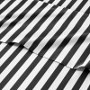 Juego de Sábanas a Rayas de 4 Piezas para -Negro y Blanco