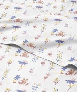 Juego de sábanas florales de 4 piezas King - Juego de