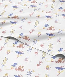 Juego de sábanas Queen de 4 piezas - Sábana plana de lujo