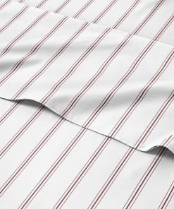 Juego de Sábanas Rayadas de 5 Piezas para Cama Tamaño Split