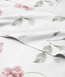 Juego de Sábanas Floral de 5 Piezas para Cama Queen -