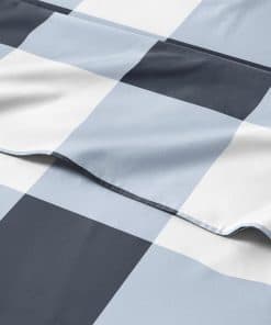 Juego de Sábanas de Cuadros Gingham de 5 Piezas para Cama