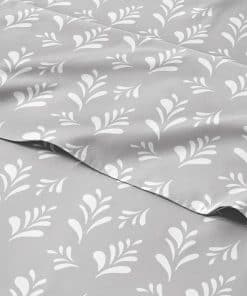 Juego de sábanas gris de 5 piezas tamaño Queen - Sábana