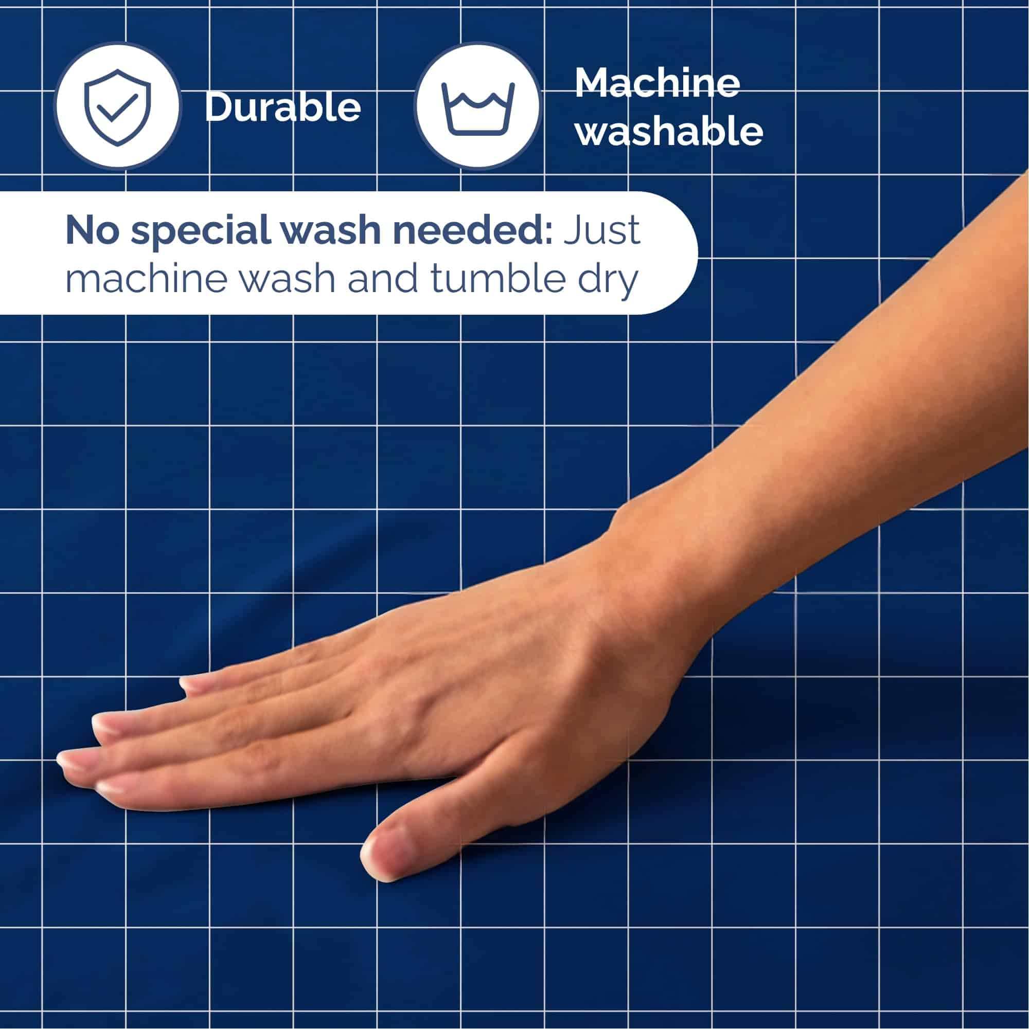 Juego de sábanas de cuadrícula de 4 piezas para cama tamaño - Imagen 8