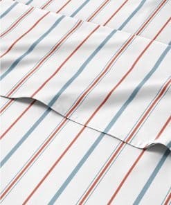 Juego de sábanas a rayas de 4 piezas para cama -s a rayas