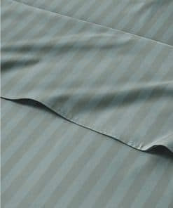 Juego de Sábanas a Rayas de 4 Piezas para -Verde a Rayas