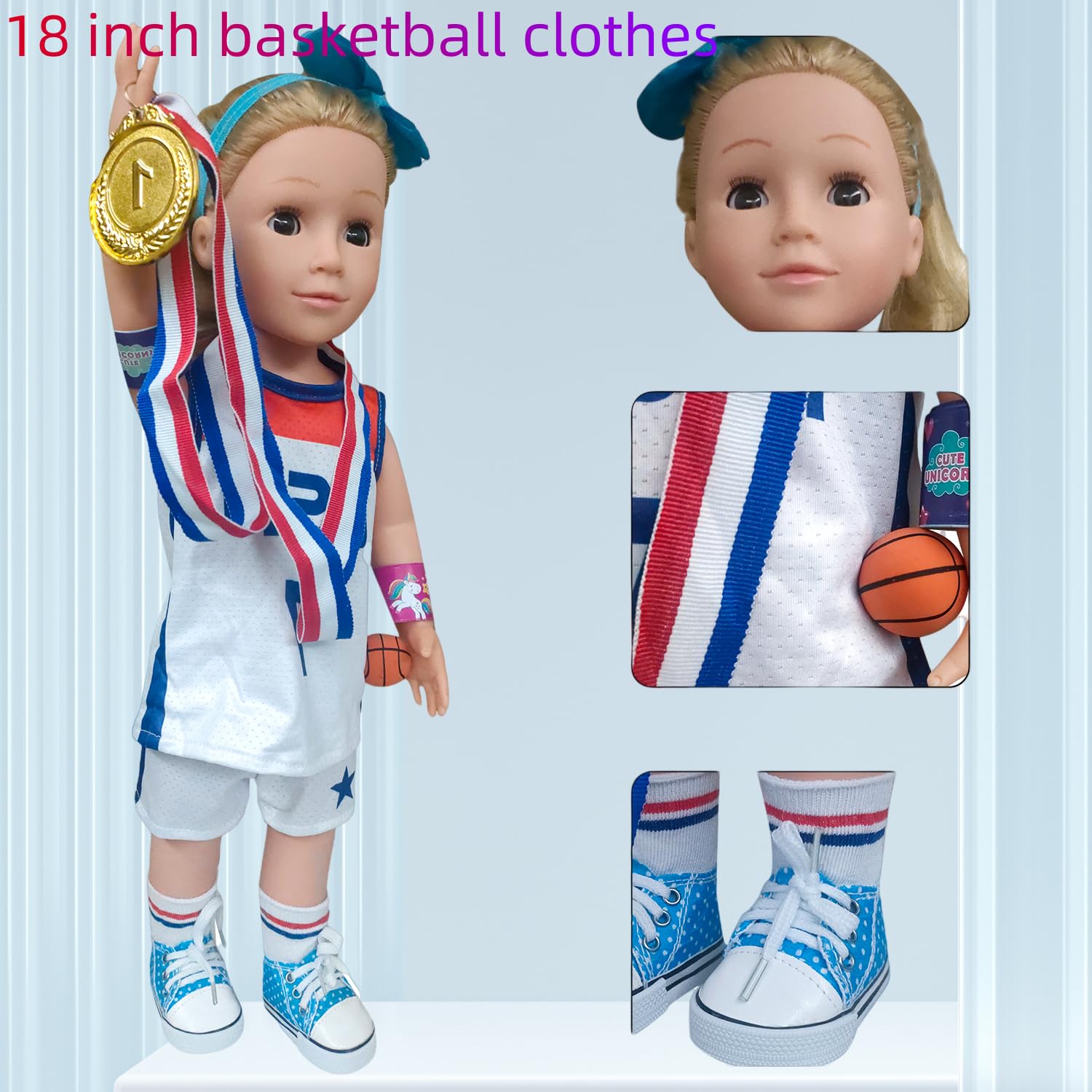 Accesorios de Ropa de Muñecas Americanas de 18 Pulgadas, - Imagen 5