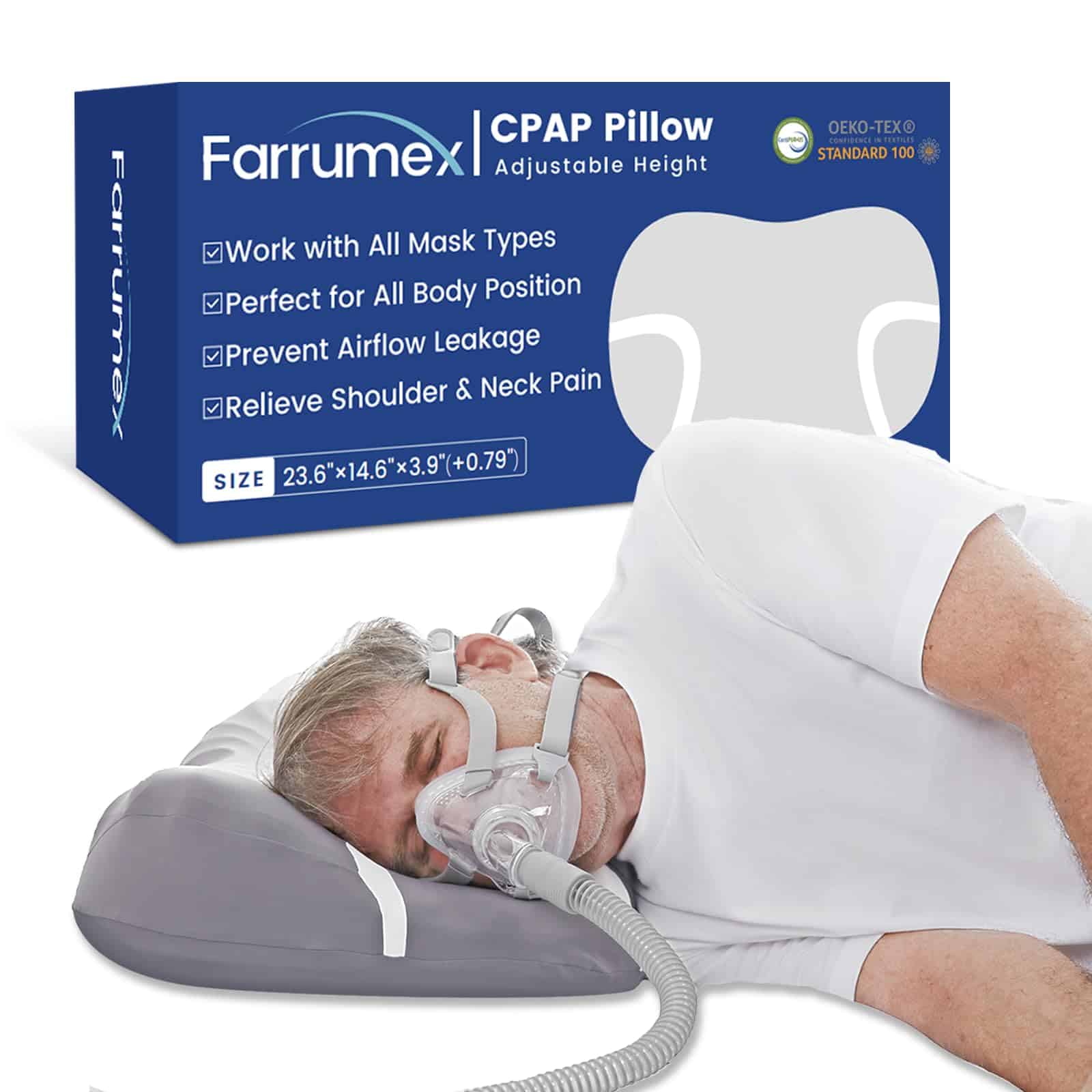Almohadas CPAP Farrumex para personas que duermen de lado y