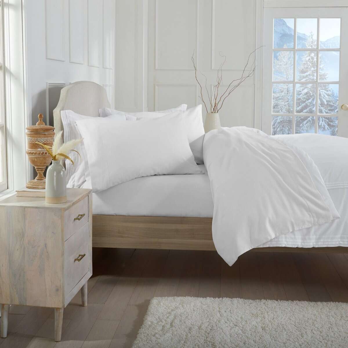 Juego de sábanas de franela 100% algodón completo Market & - Imagen 6