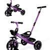 Triciclo para Niños KRIDDO 2-en-1 para Edades -Morado