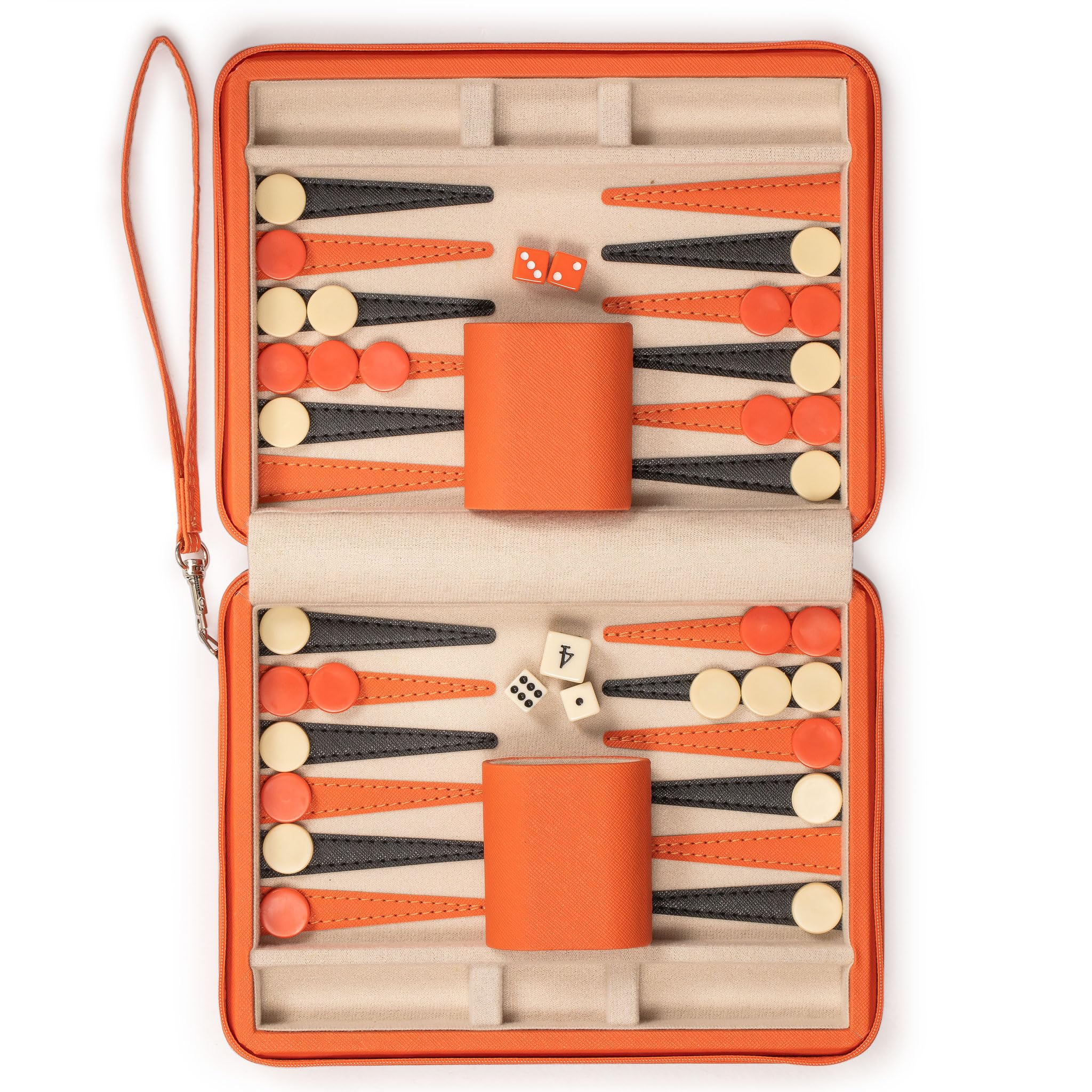 Juego de Mini Backgammon Yellow Mountain Imports Travel - Imagen 5