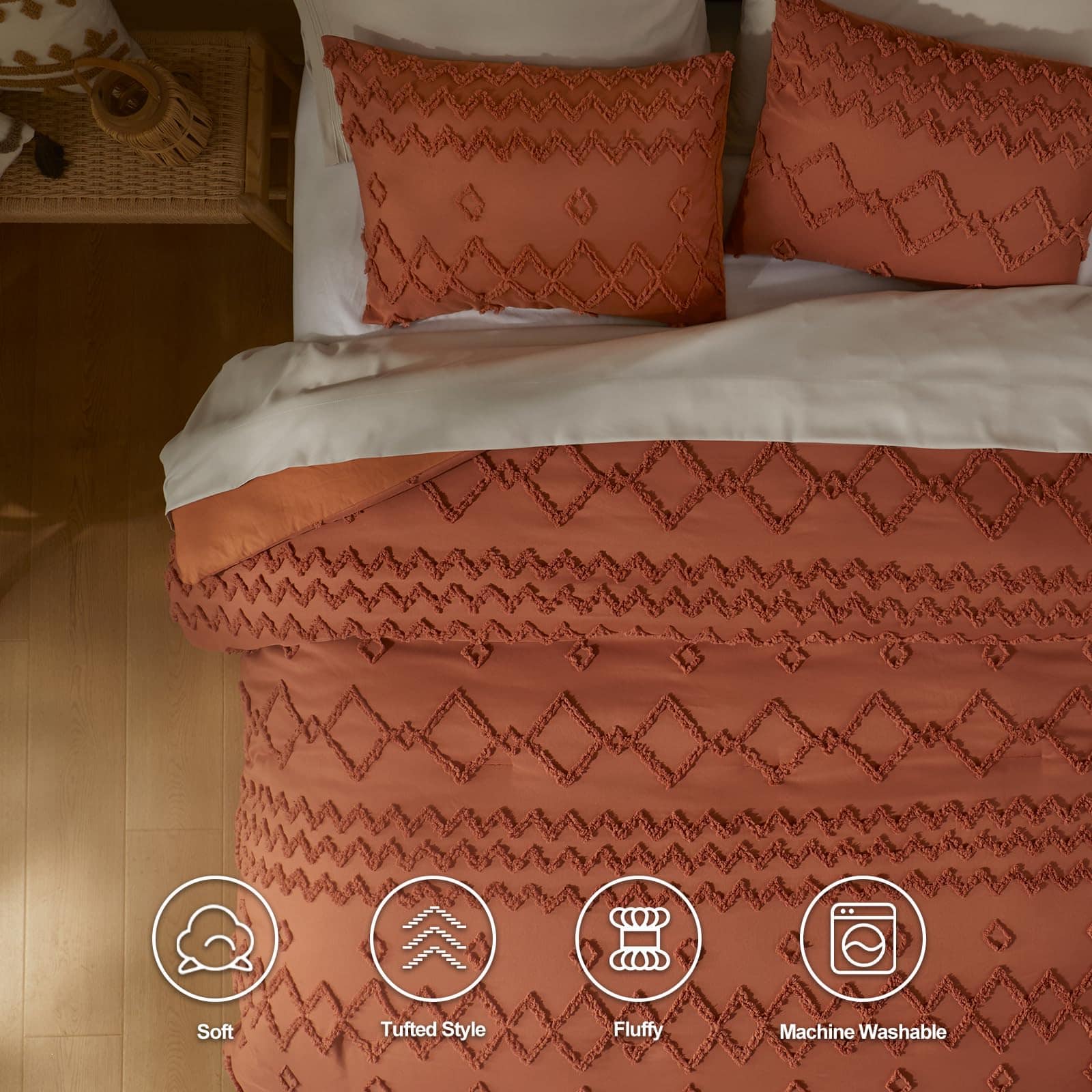 Juego de Edredón Tamaño King HIMEET - Edredón King en - Imagen 4