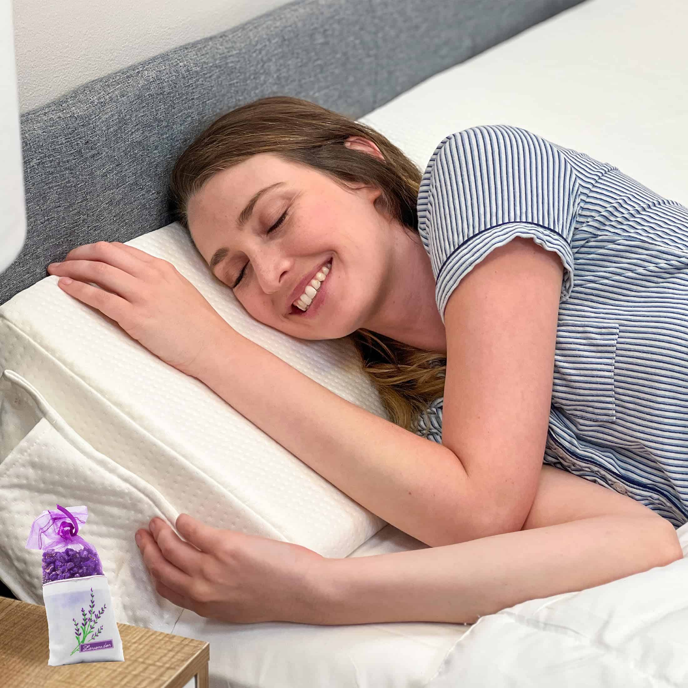 Almohada de cuña de cama Fine Clutter para hueco de