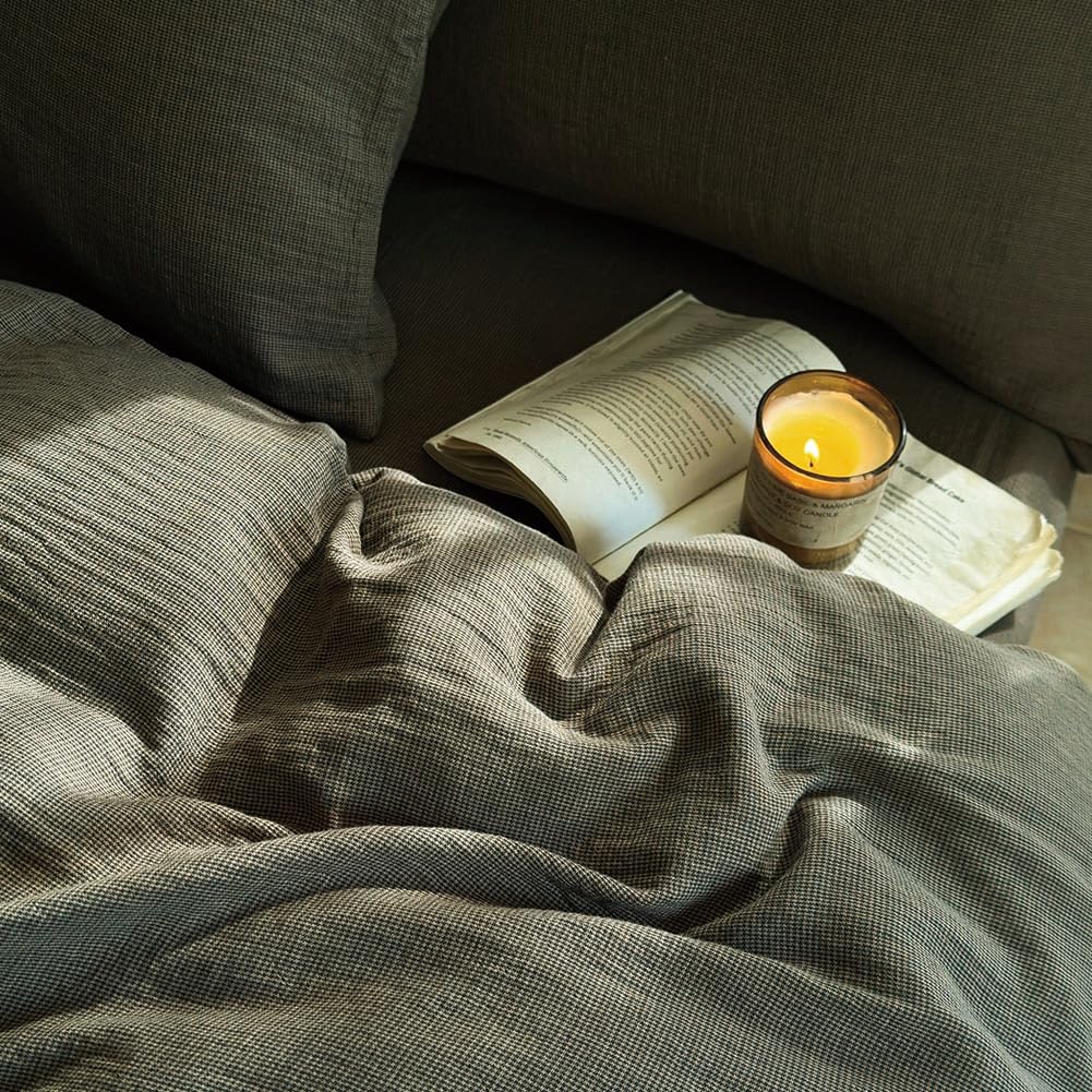 100% Funda de Edredón de Algodón Muselina Texturizado - Imagen 5