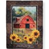 Colcha conmemorativa Carson 52" Red Barn - Manta de colcha