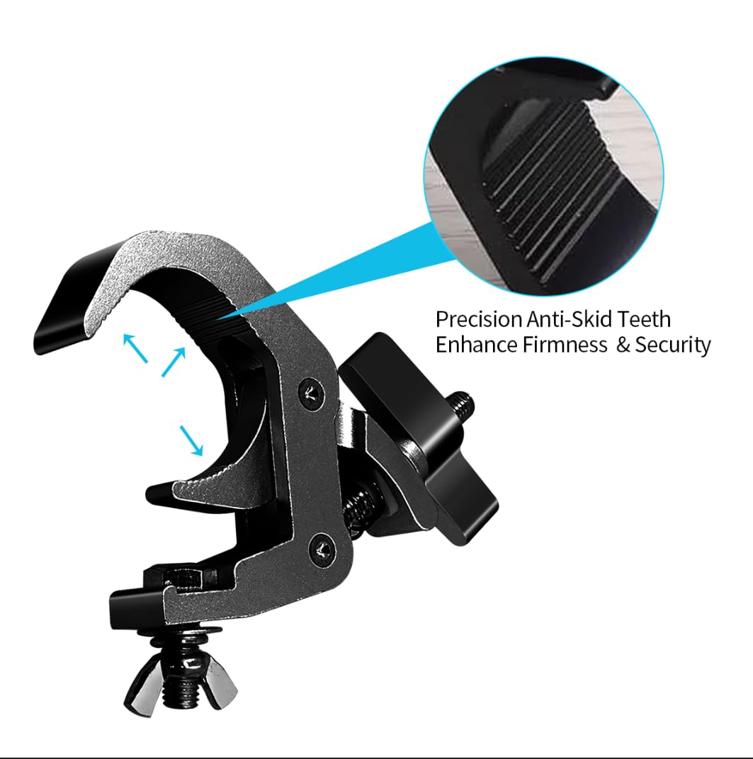 4Pack Ganchos de Abrazadera para Luces de Escenario - Imagen 5