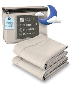 Juego de sábanas tamaño individual URBAN LINENS de 4 piezas