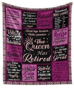 Mantas de Retiro para Mujeres 2025, Regalos de Jubilación