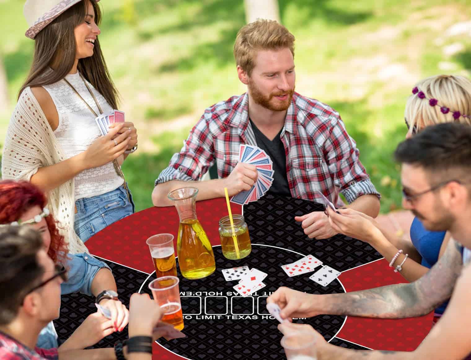 Tapete de Póker Redondo LERYG, 39/47/55/63 Pulgadas 6-10 - Imagen 6