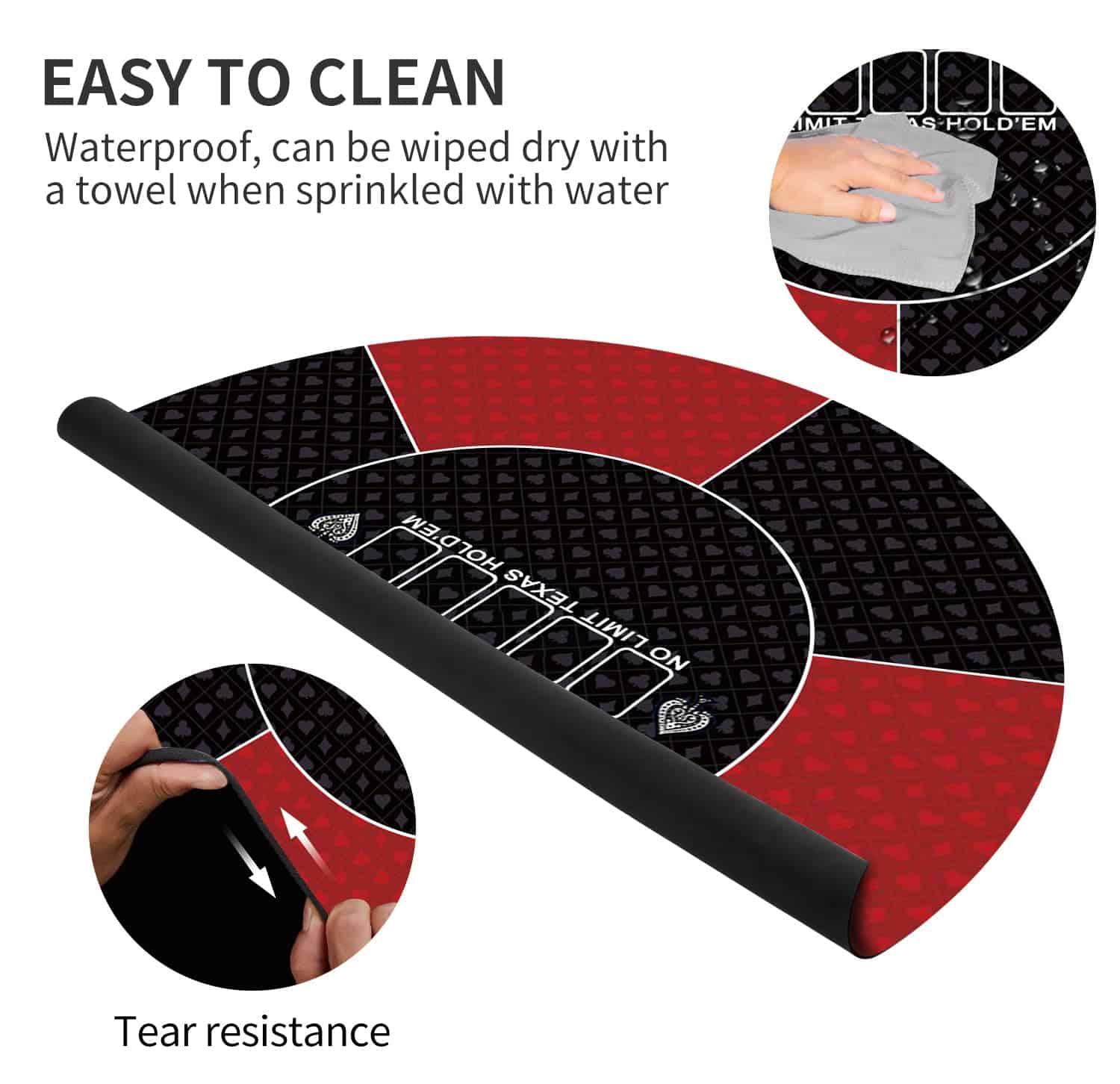 Tapete de Póker Redondo LERYG, 39/47/55/63 Pulgadas 6-10 - Imagen 7
