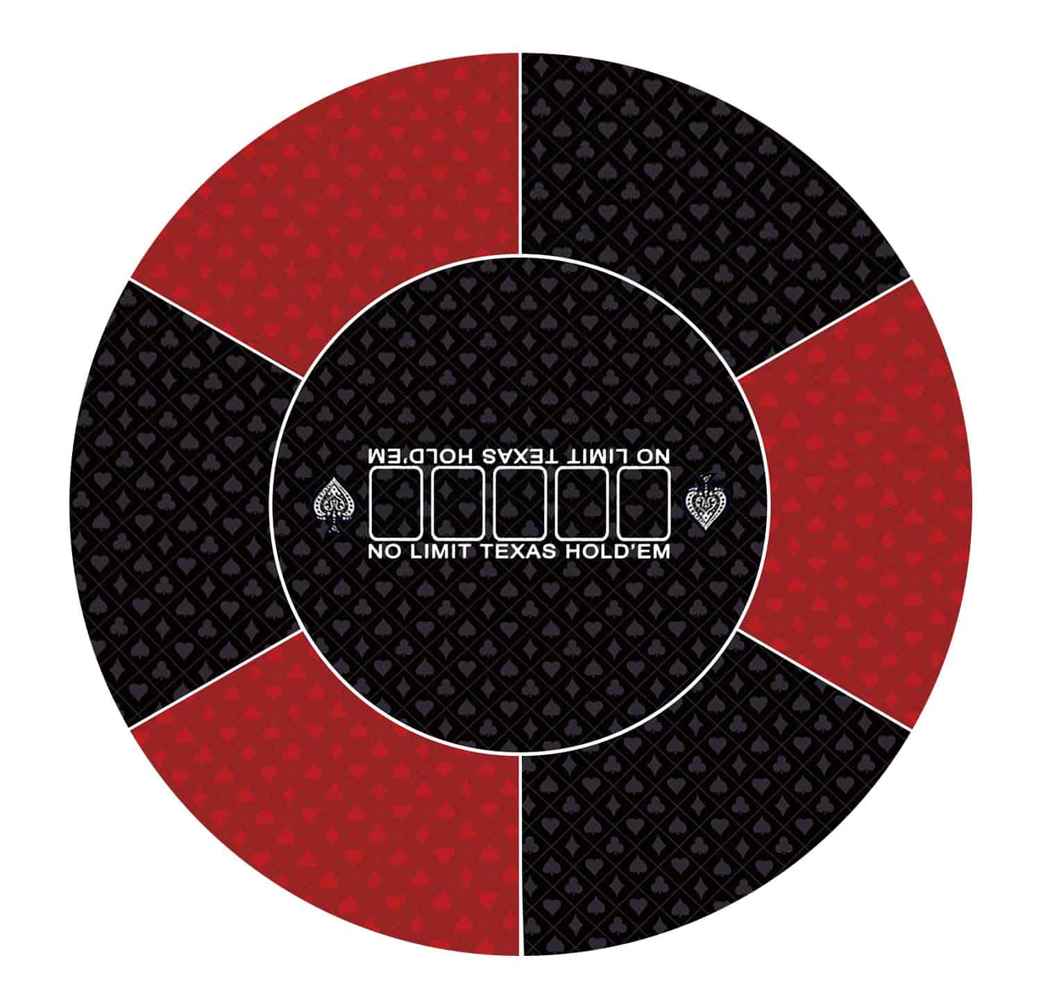 Tapete de Póker Redondo LERYG, 39/47/55/63 Pulgadas 6-10