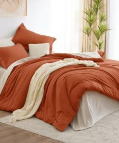 Set de Edredón tamaño California King CozyLux Naranja