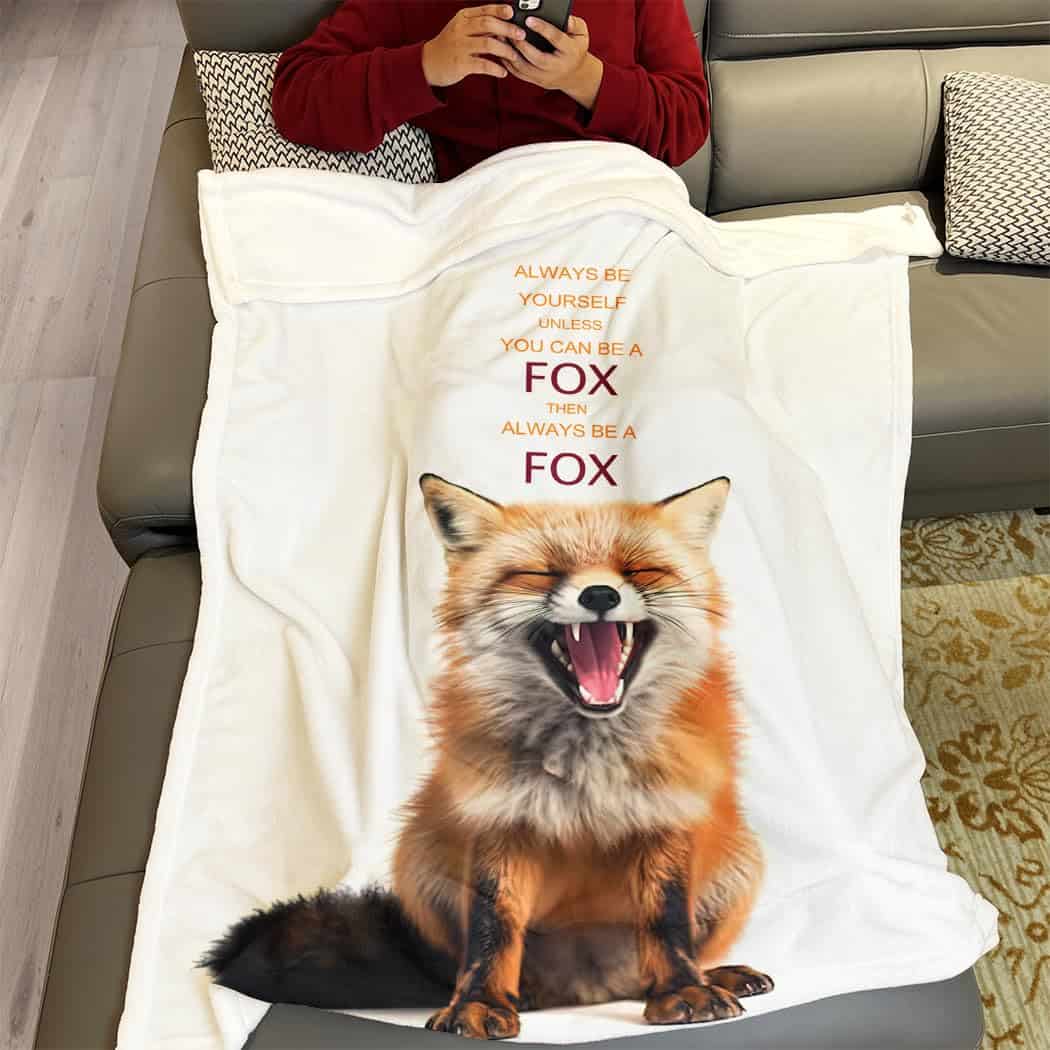 Manta de Zorro Rstick 60"x80" Manta de Felpa Suave y - Imagen 5