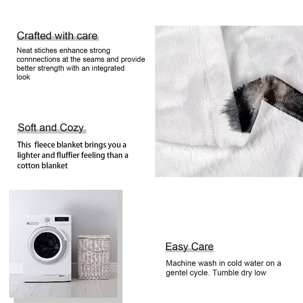 Manta de Zorro Rstick 60"x80" Manta de Felpa Suave y - Imagen 7