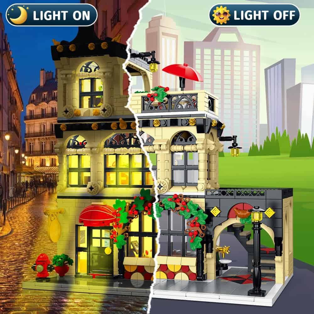 Kit de construcción de arquitectura de restaurante urbano - Imagen 4