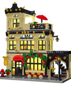 Kit de construcción de arquitectura de restaurante urbano