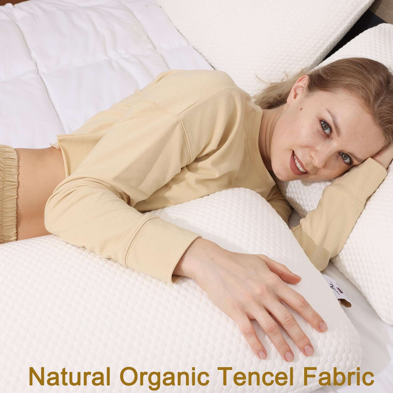 Almohada de Cuerpo de Látex Ajustable Premium Talatex, - Imagen 6