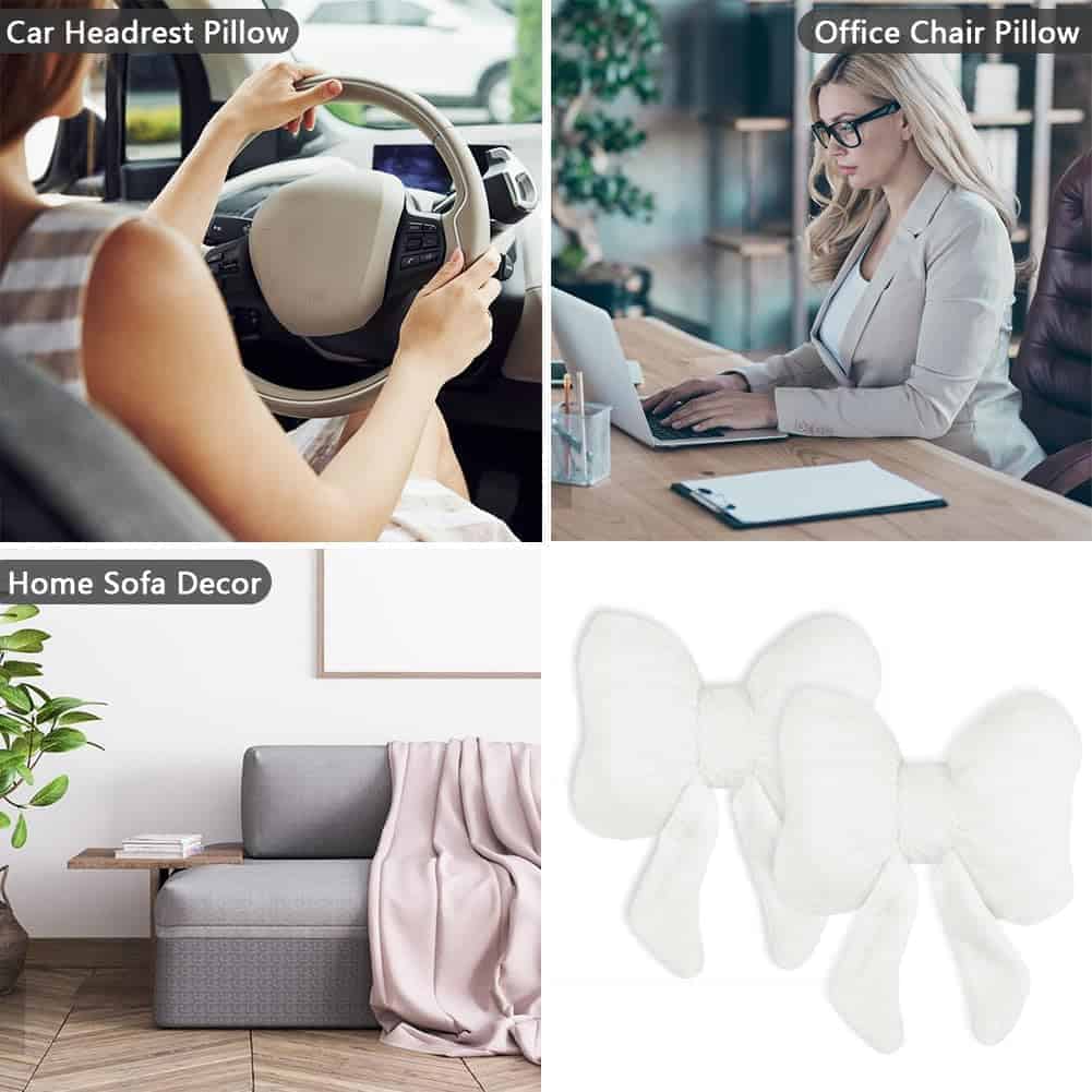 LYFJMUS Juego de 4 Almohadas para reposacabezas de coche de - Imagen 8