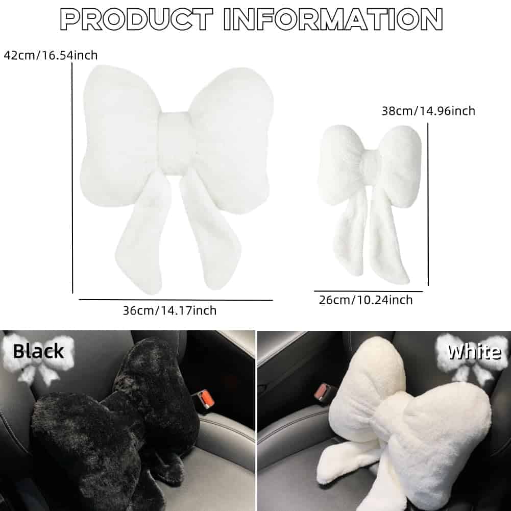 LYFJMUS Juego de 4 Almohadas para reposacabezas de coche de - Imagen 3