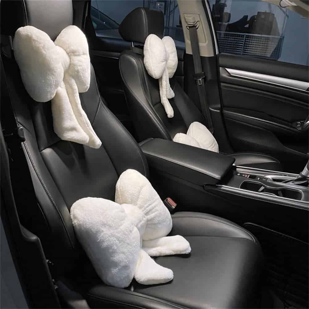 LYFJMUS Juego de 4 Almohadas para reposacabezas de coche de