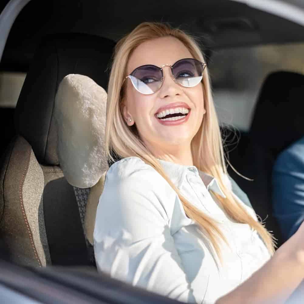 LYFJMUS Juego de 4 Almohadas para reposacabezas de coche de - Imagen 7